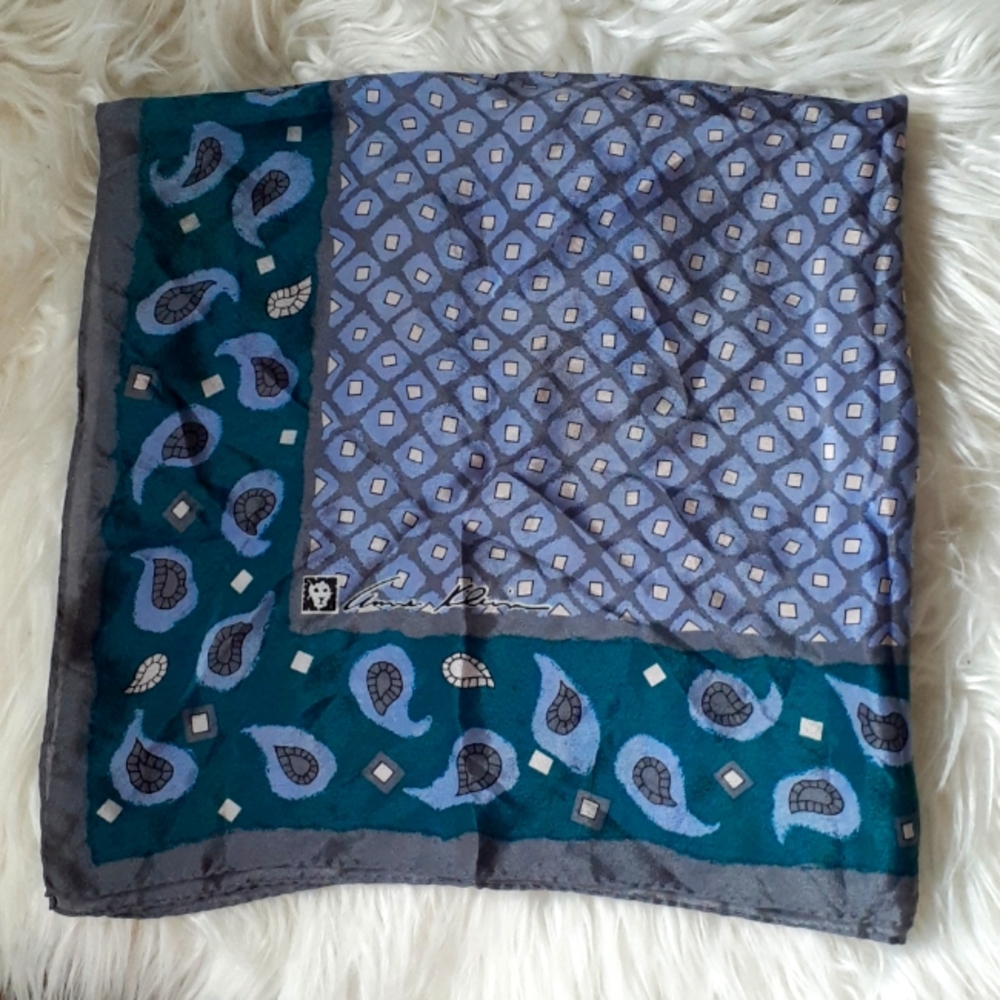 Anne Klein Silk Paisley Multiprint Scarf